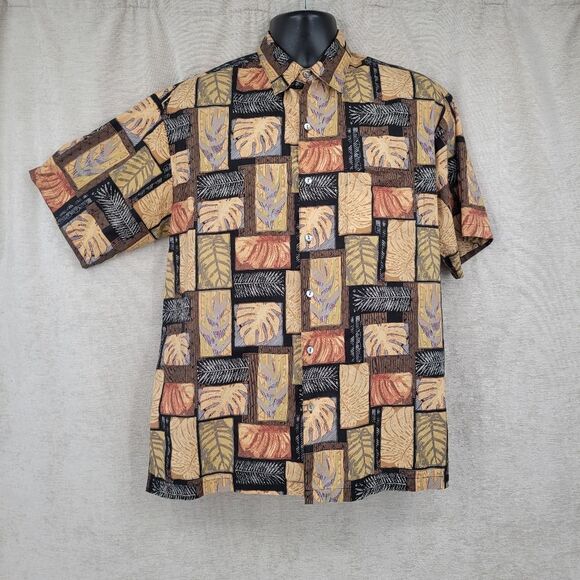 Tori Richard Lawn Hawaiian Camp Casual Button Down Shirt Cotton USA - Picture 1 of 8